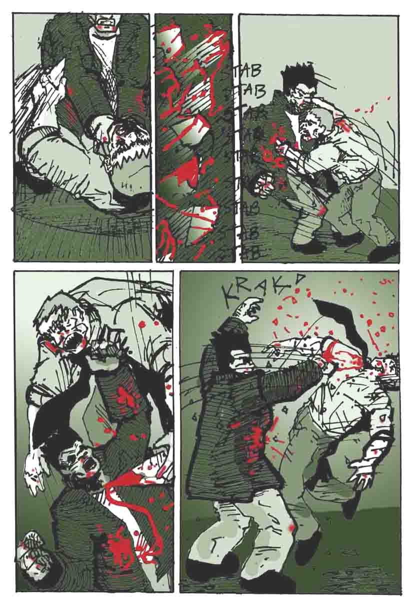 stab, stab, ...ouch